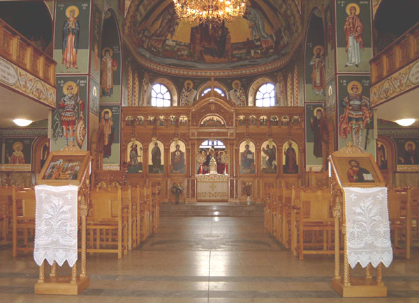 Der Innenraum der Kirche